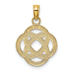 14K Small Celtic Eternity Knot Circle Charm
