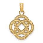 14K Small Celtic Eternity Knot Circle Charm