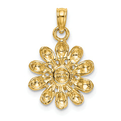 14k Sunflower Charm
