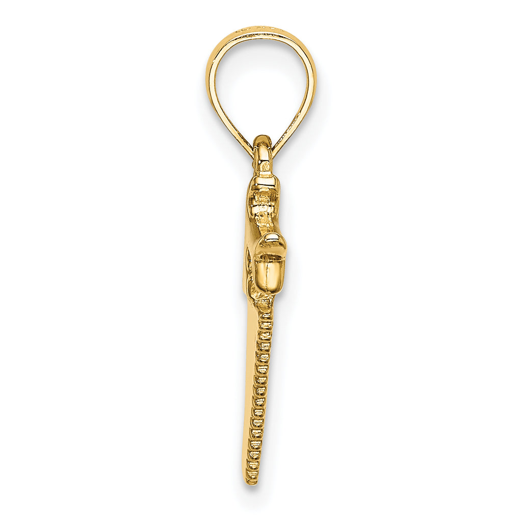 14K 3-D Saw Charm
