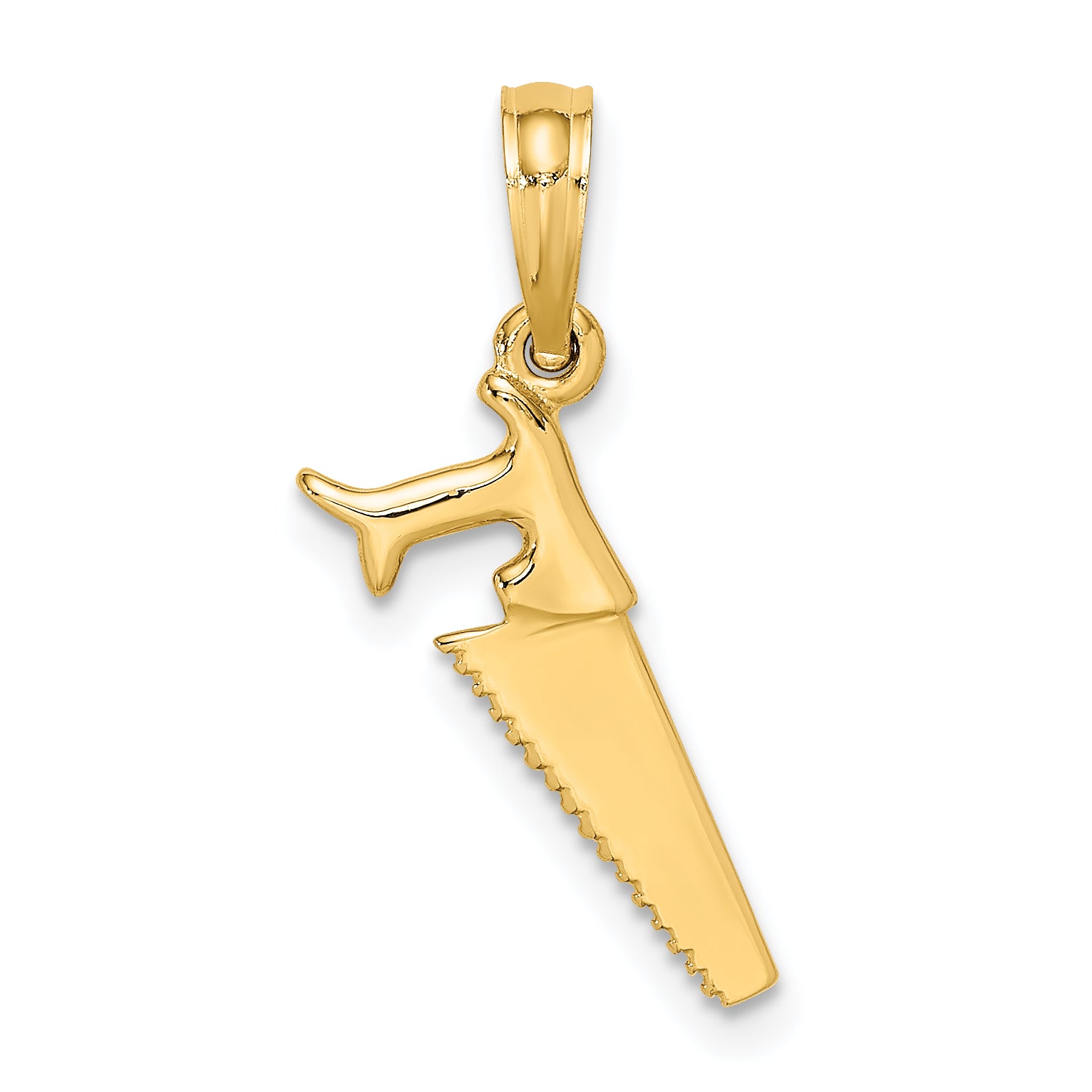 14K 3-D Saw Charm Main image
