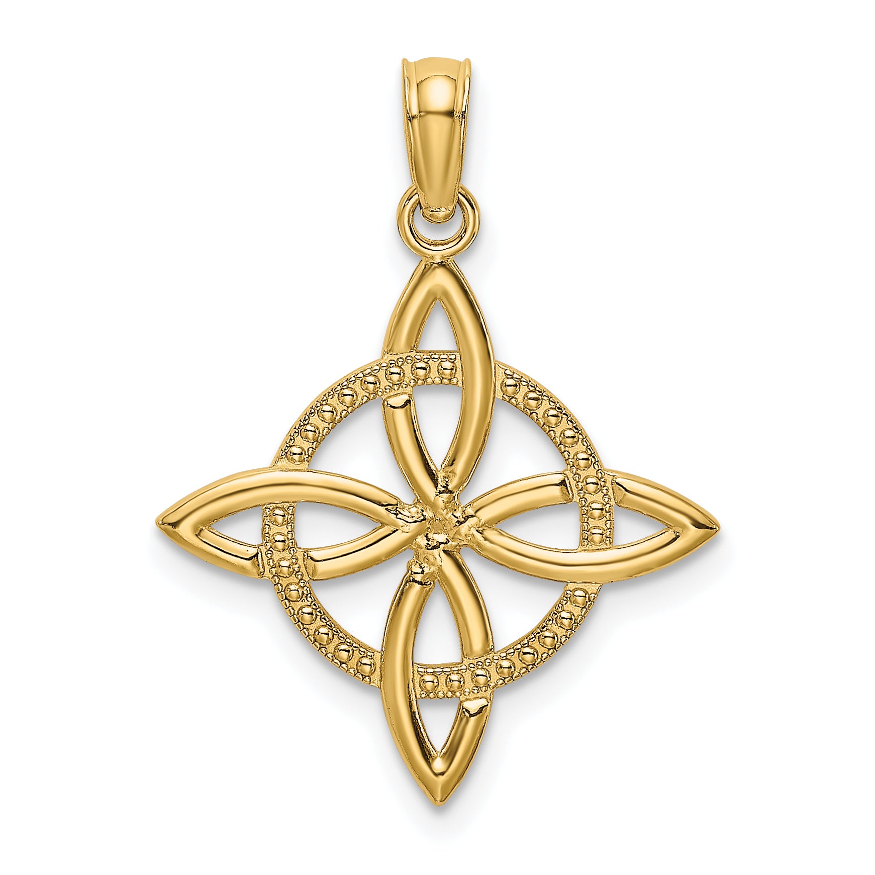 14k Small Celtic Eternity Knot Charm Main image