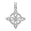 14k White Gold Small Celtic Eternity Knot Charm