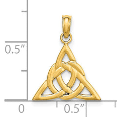 14k Small Celtic Trinity Knot Charm
