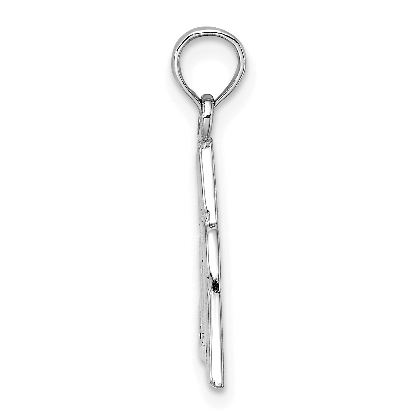 14k White Gold Celtic Trinity Knot Charm Secondary image