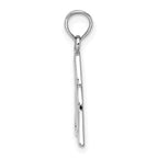 14k White Gold Celtic Trinity Knot Charm