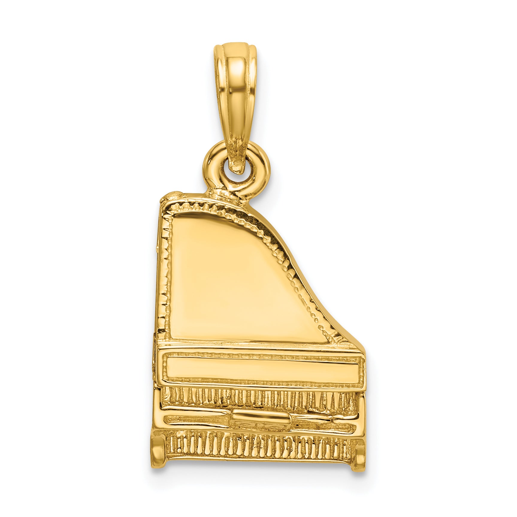 14K 3-D Grand Piano Top Opens Charm Main image
