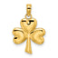 14K 3-Leaf Clover Charm