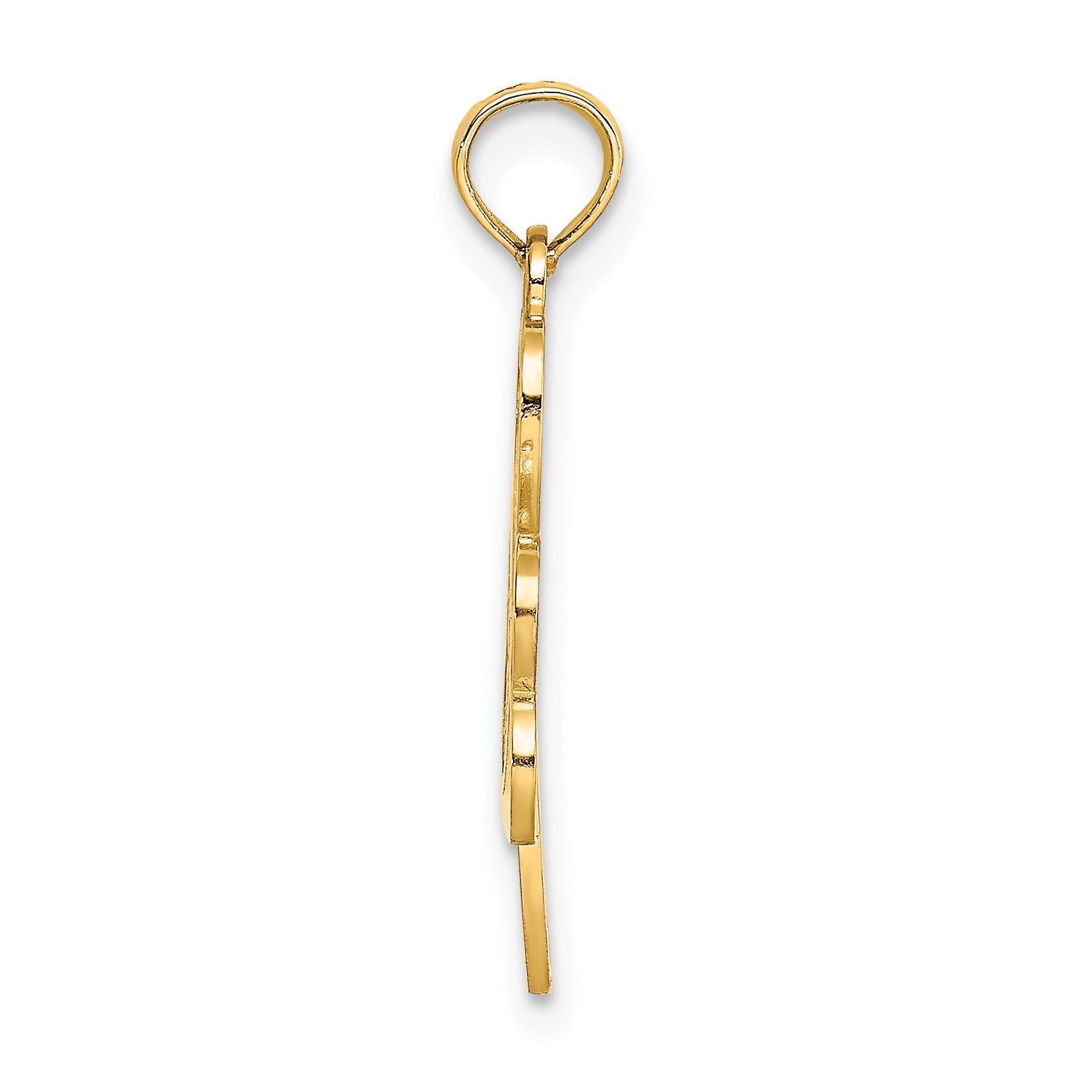 14K Filigree 3-Leaf Clover Charm Secondary image