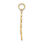 14K Filigree 3-Leaf Clover Charm