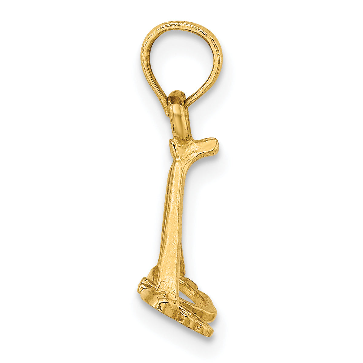 14K 3-D Polished Butterfly Sunglasses Charm Secondary image