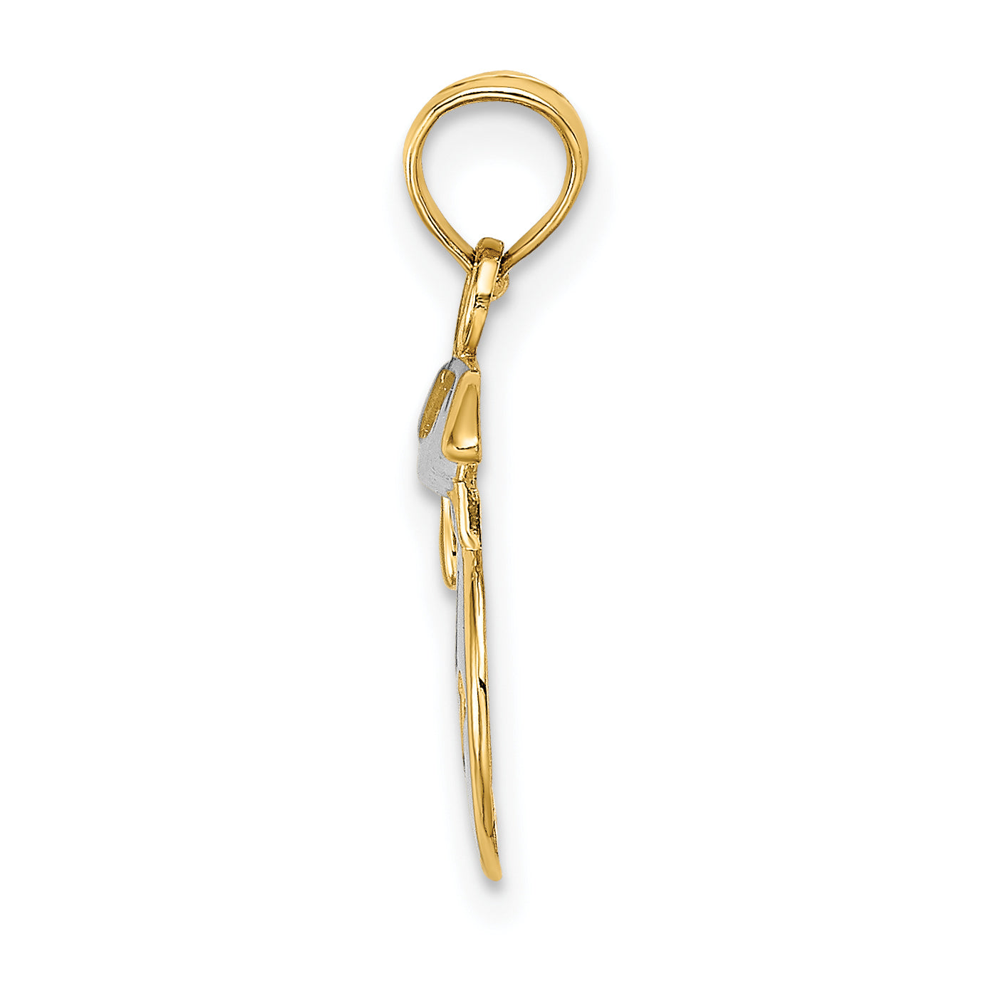 14K Polished Smiley Face w/ Graduation Cap Charm Secondary image