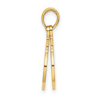 14K 2-Piece Handcuffs Charm