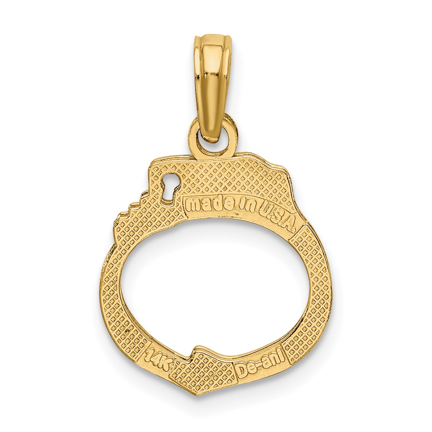 14K 2-Piece Handcuffs Charm