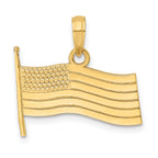 14K American Flag Charm