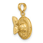 14K 3-D Sunhat w/ Sunglasses Charm