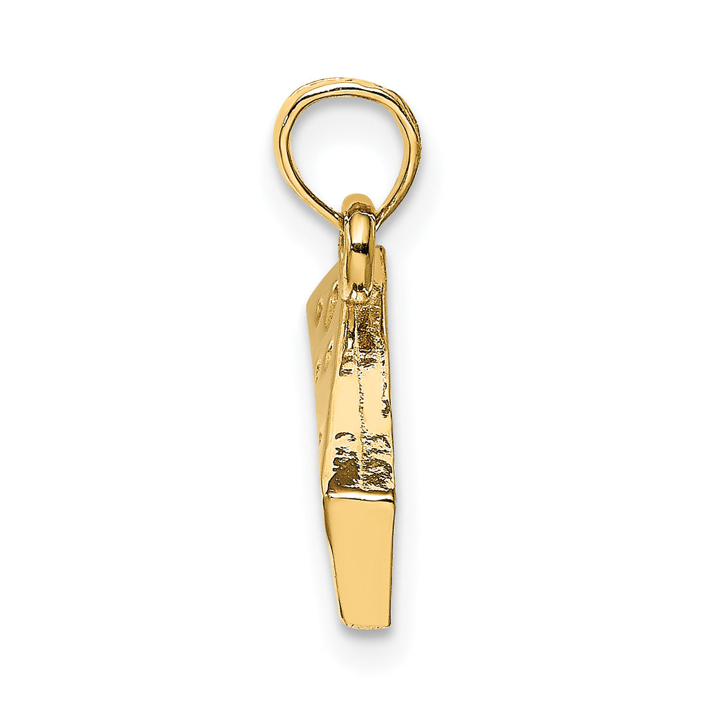 14K Cheese Wedge Charm