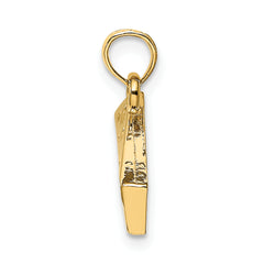 14K Cheese Wedge Charm