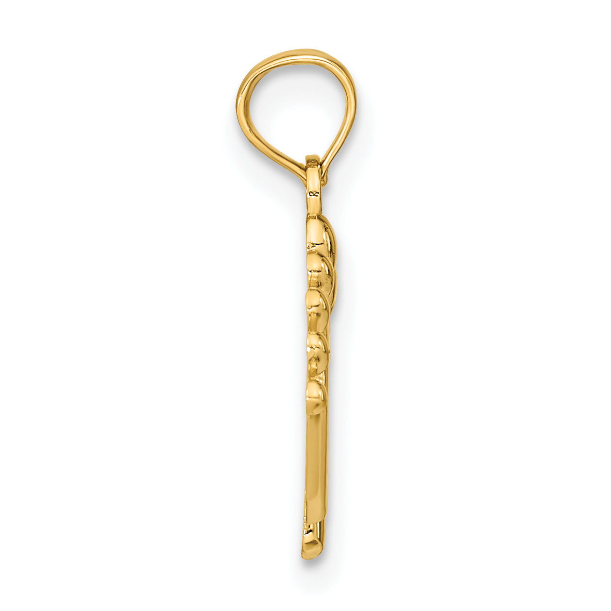14K  Double Feet Hang Ten Style Charm Secondary image
