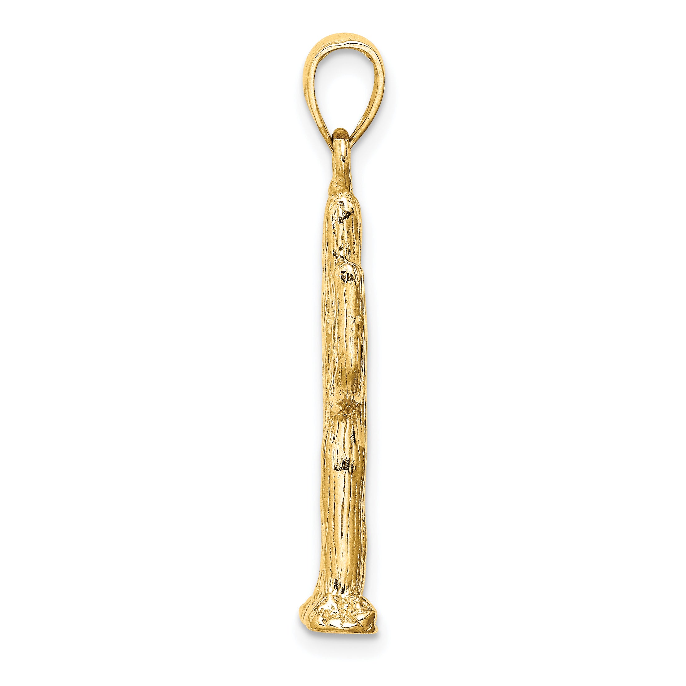 14K 3-D Saguaro Cactus Charm Secondary image
