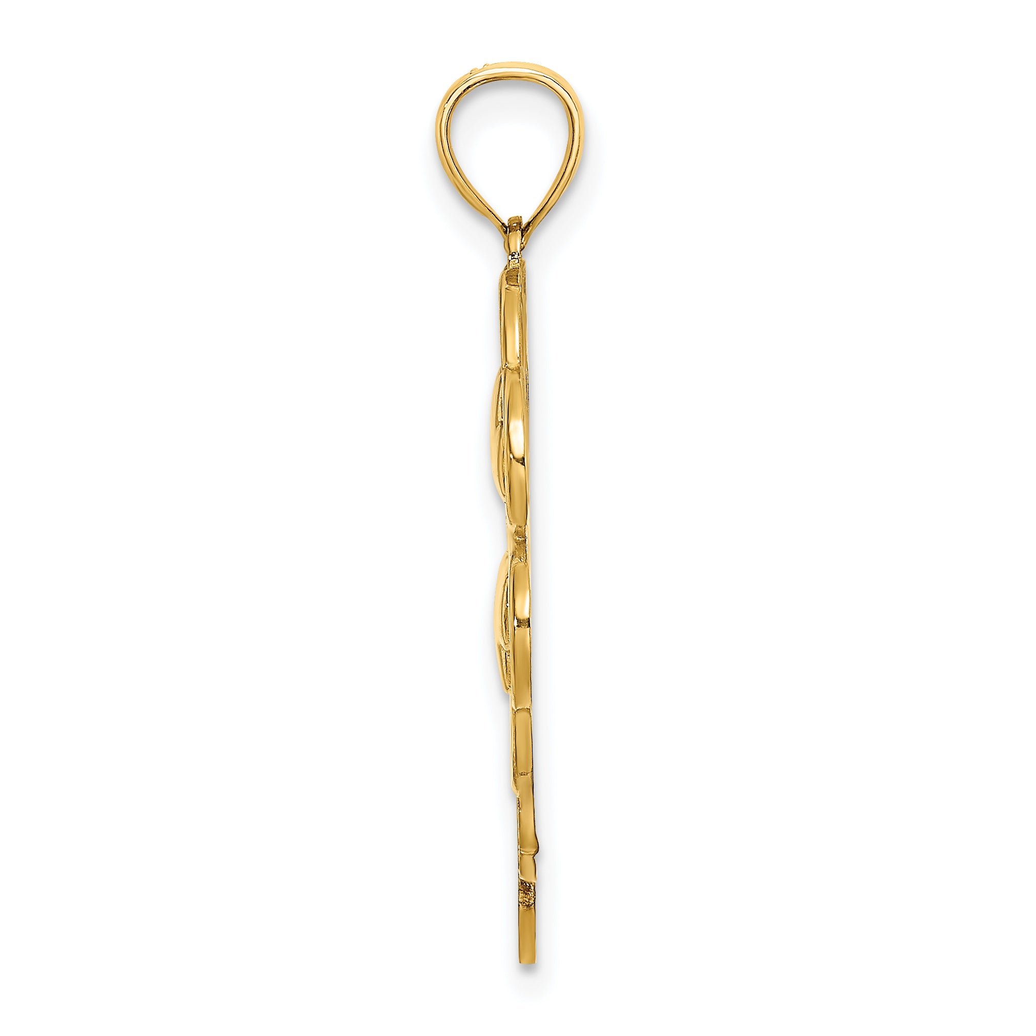 14K 4-Leaf Clover Charm Secondary image