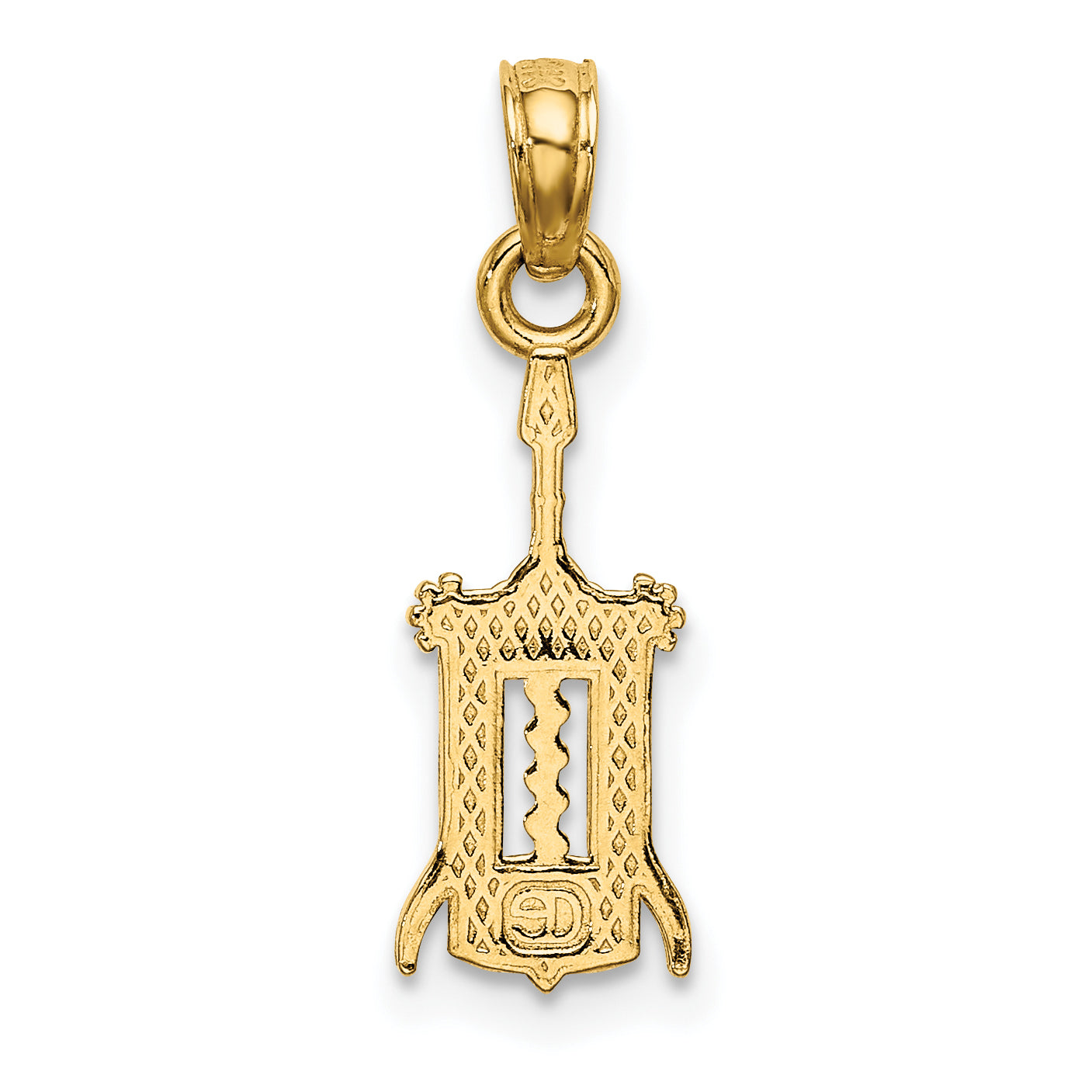 14K Wine Opener Charm