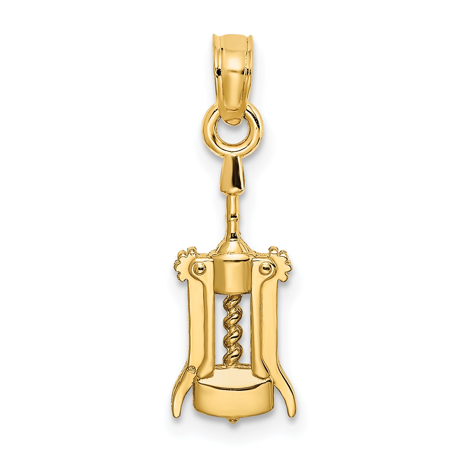 14K Wine Opener Charm Main image