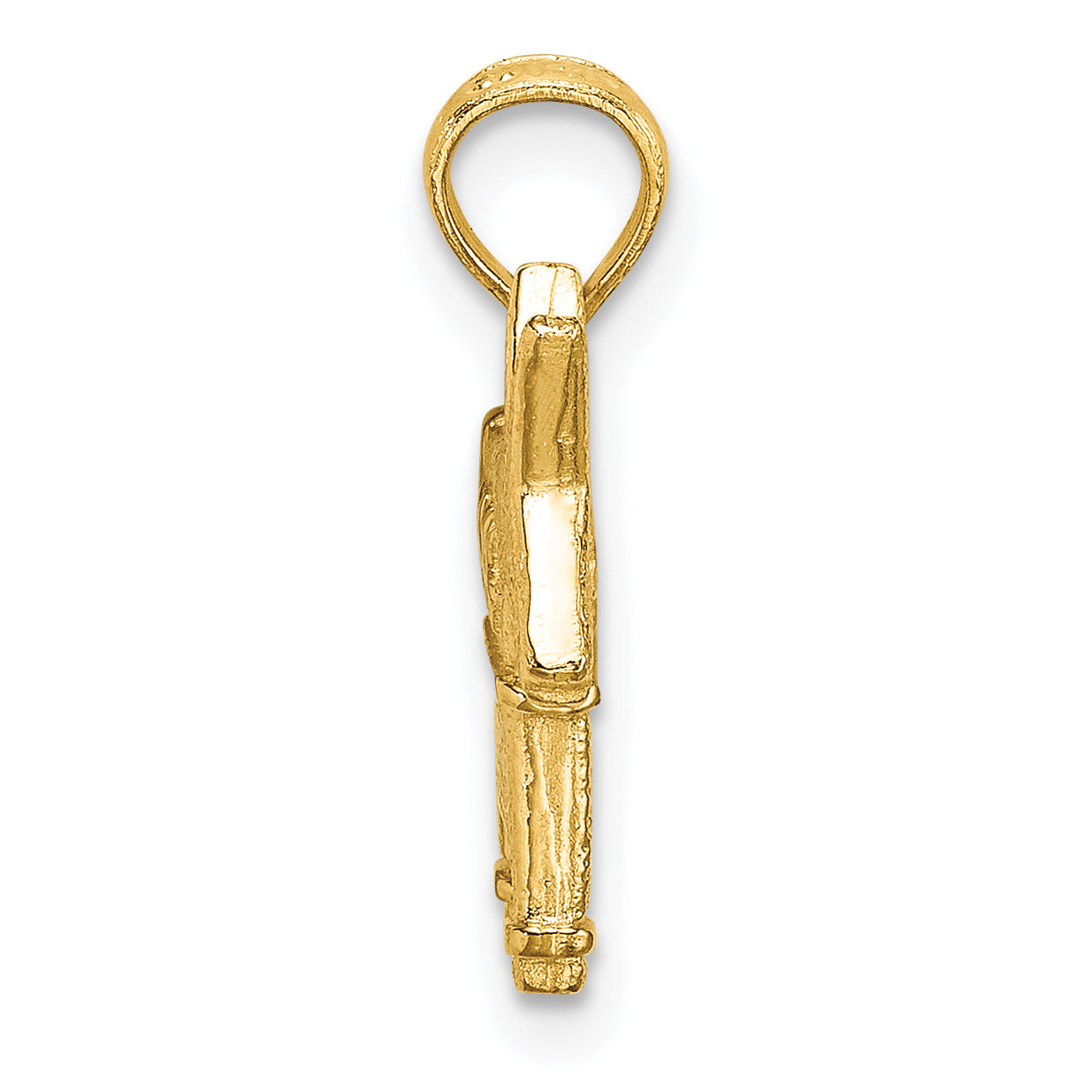 14K 3-D Textured Democratic Donkey Charm Secondary image
