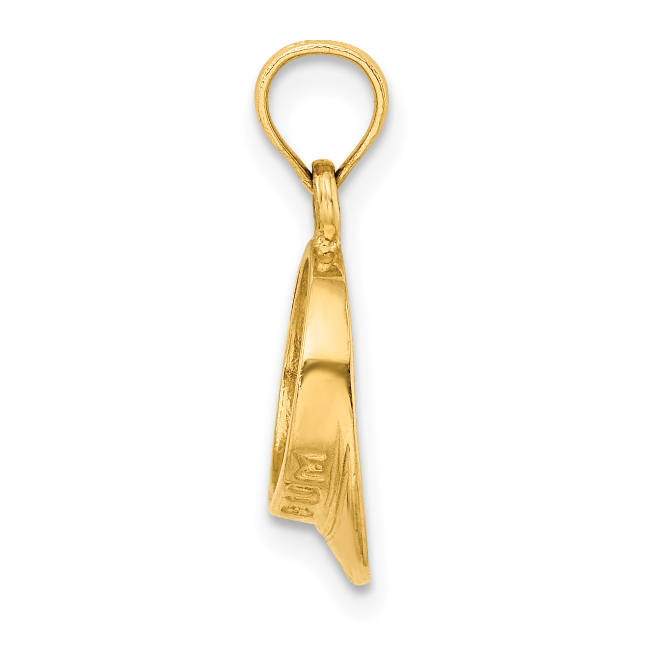 14K 3-D Polished Beach Bum Sun Visor Charm Secondary image