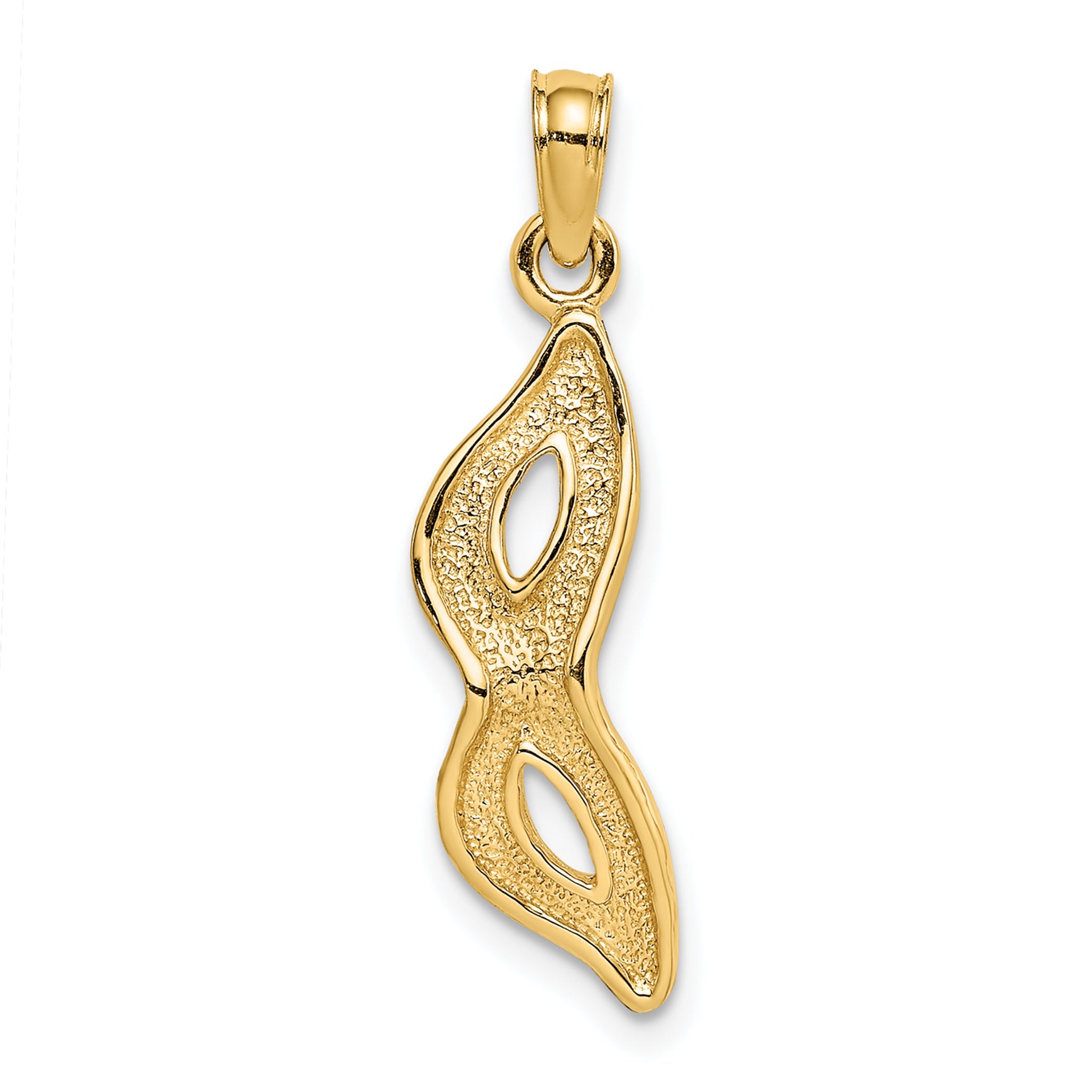 14K 3-D Beveled Masquerade Mask Charm Main image