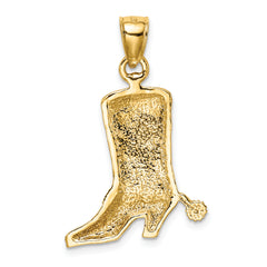 14K Cowboy Boot with Spur Charm