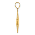 14K 3-D Nautical Star Charm
