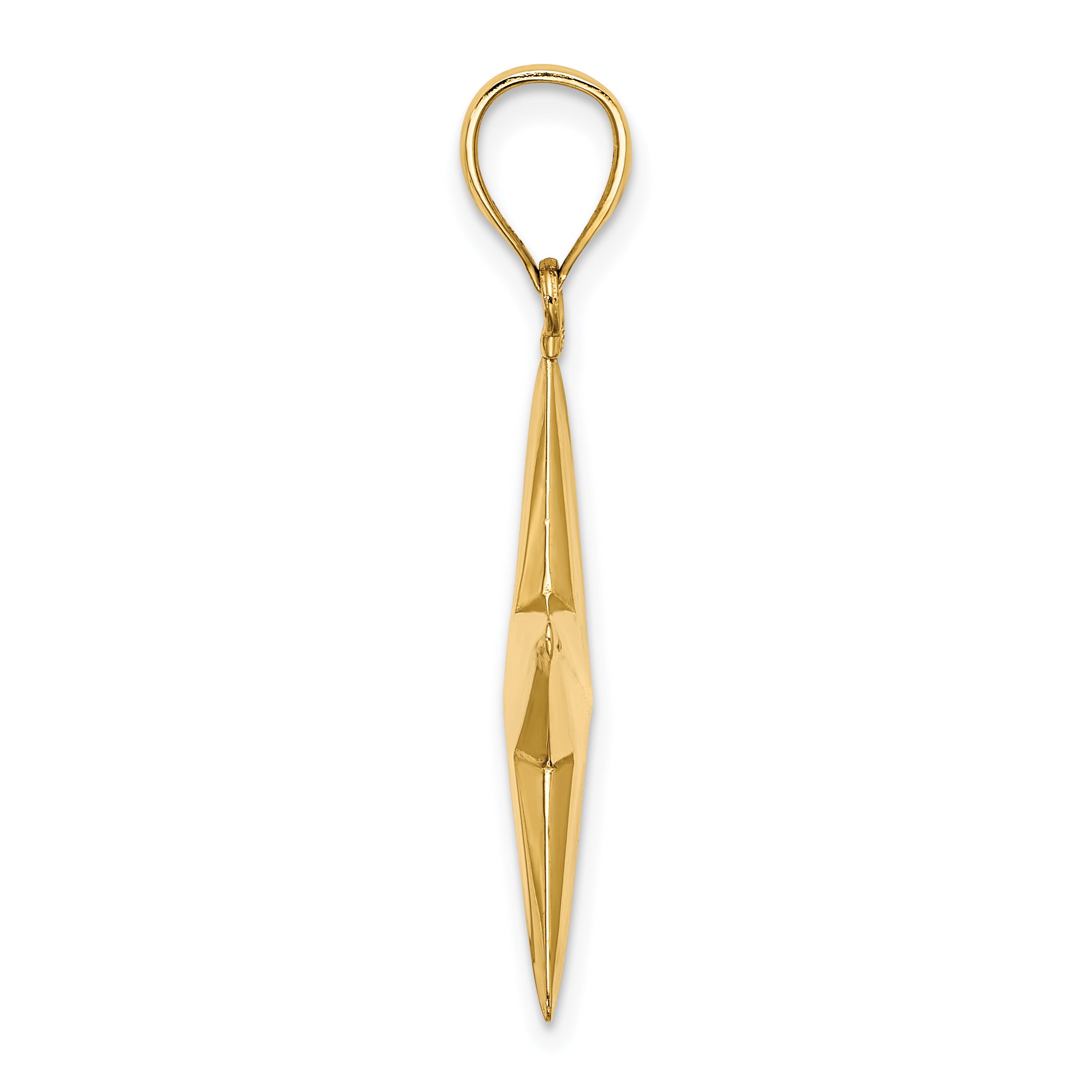 14K 3-D Nautical Star Charm