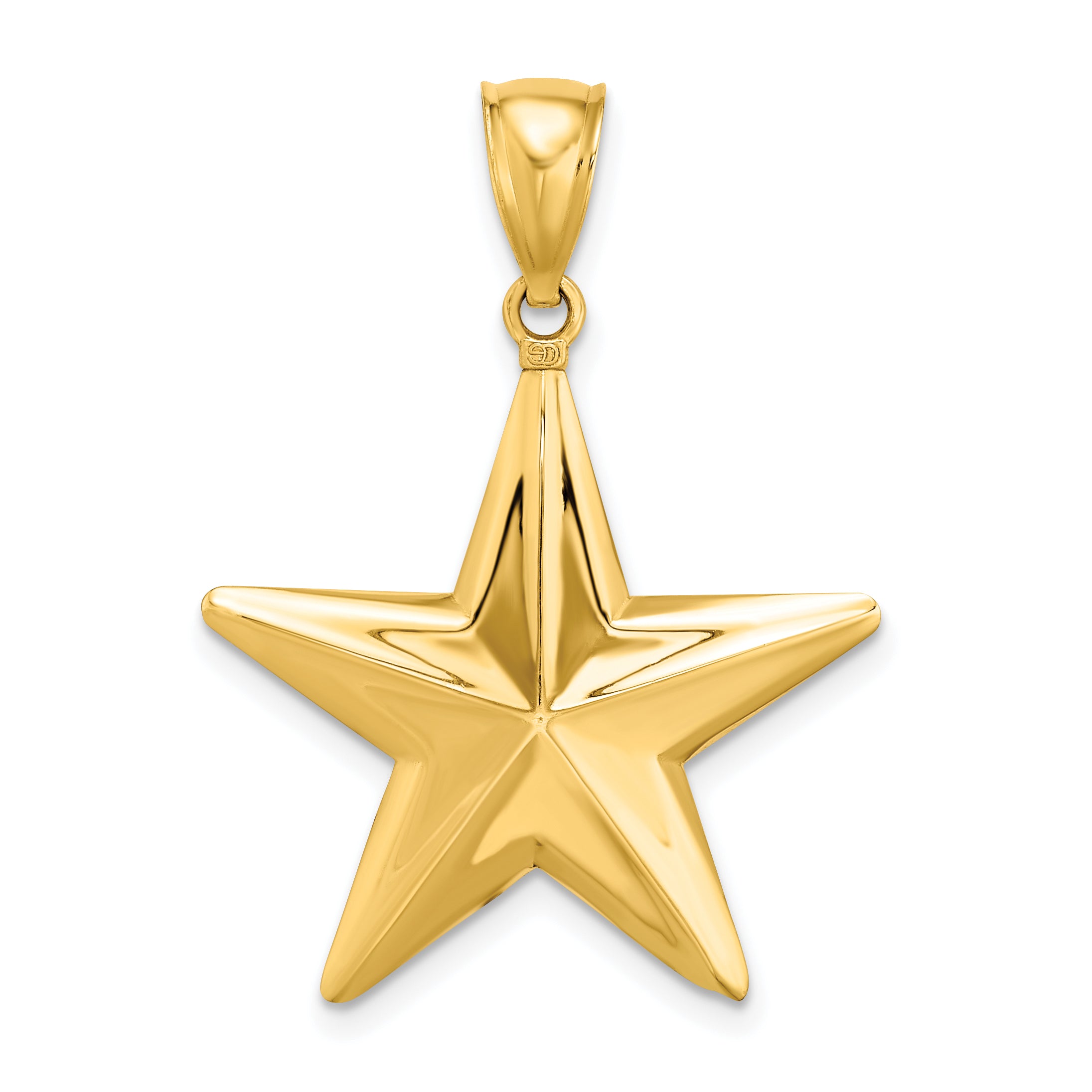 14K 3-D Nautical Star Charm Main image