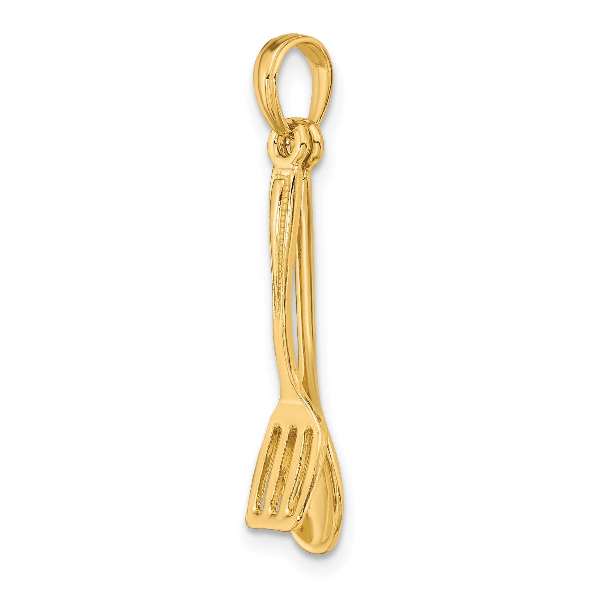14K 3-D Moveable Spoon and Spatula Charm