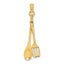 14K 3-D Moveable Spoon and Spatula Charm