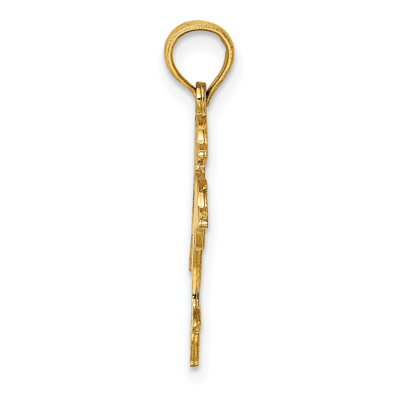 14K Double Dolphins Charm Secondary image