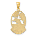 14K PUERTO RICO w/ Dolphin Sunset Scene Charm