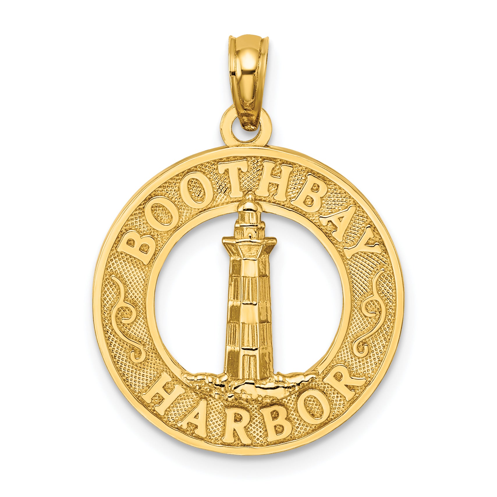 14K BOOTHBAY HARBOR Lighthouse Charm Main image