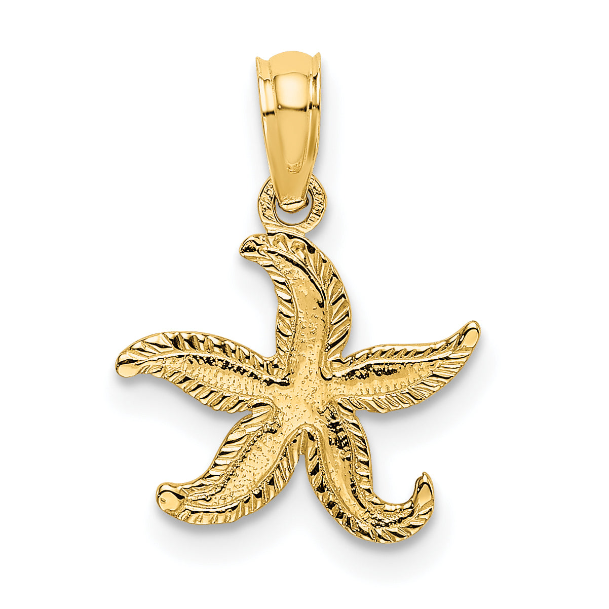 14K Flat Starfish Charm Main image