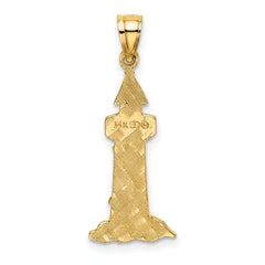 14K Lighthouse With Seagulls Charm