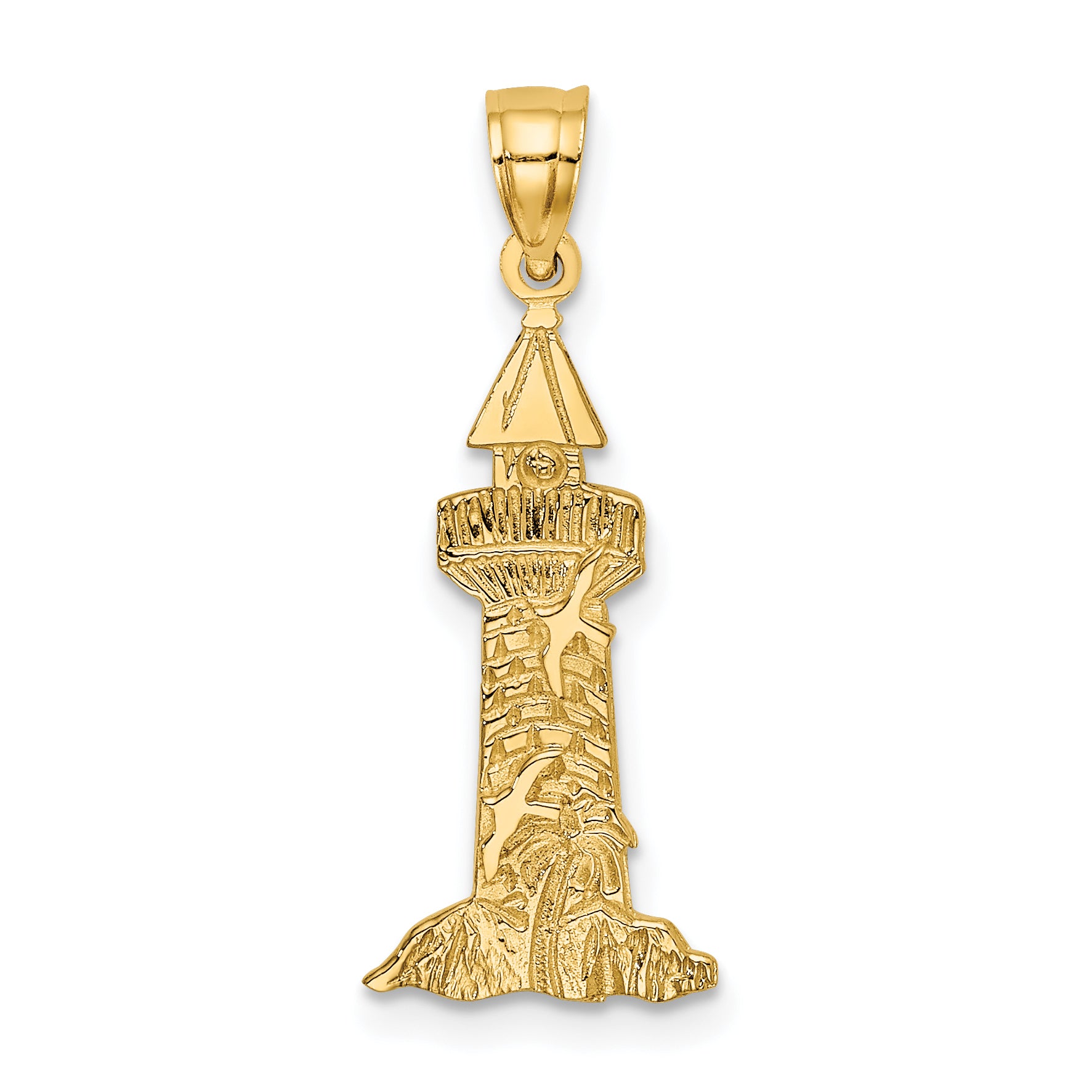 14K Lighthouse With Seagulls Charm Main image