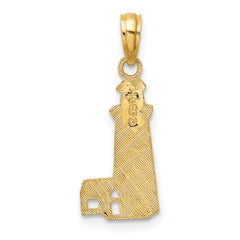 14K Lighthouse Charm