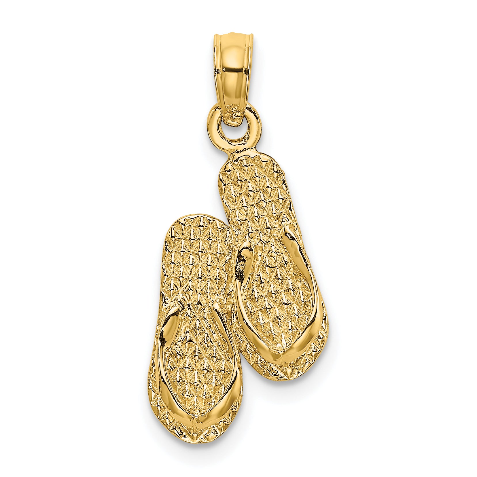 14K ANTIGUA, W.I. Double Flip-Flop Charm Main image