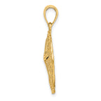 14K Starfish on Sand Dollar Charm