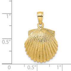 14K Scallop Shell Charm