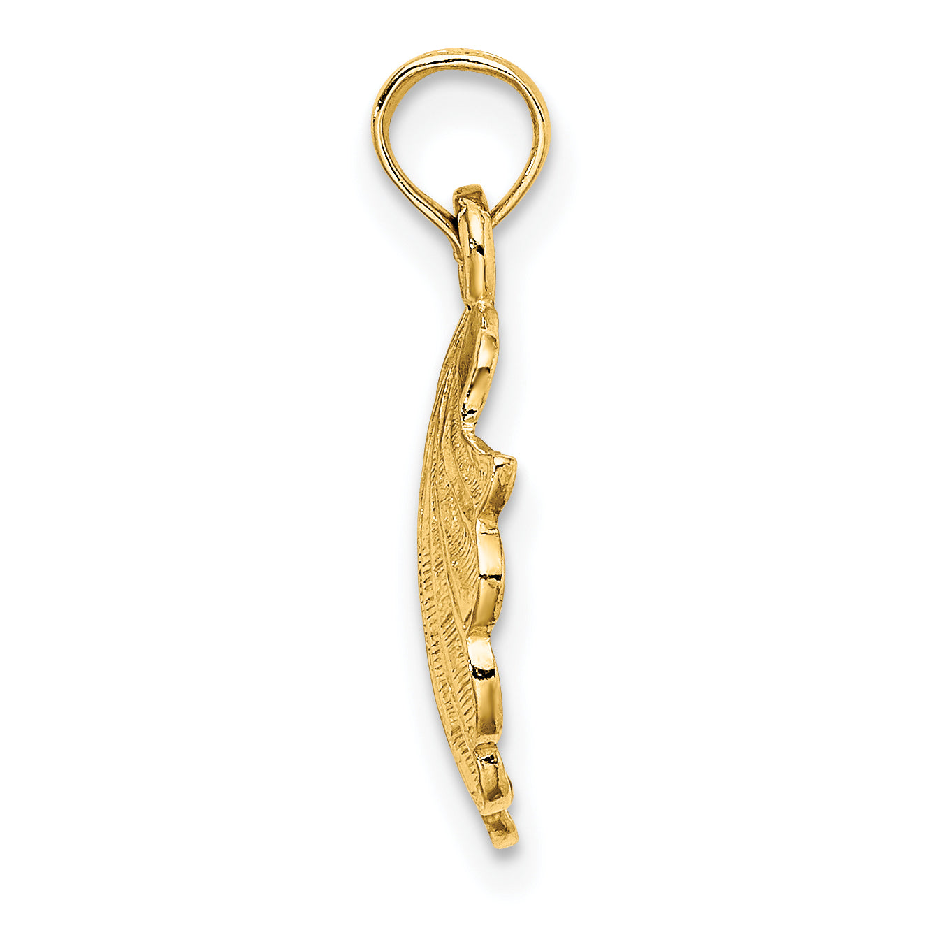 14K Scallop Shell Charm Secondary image