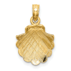 14K Scallop Shell Charm
