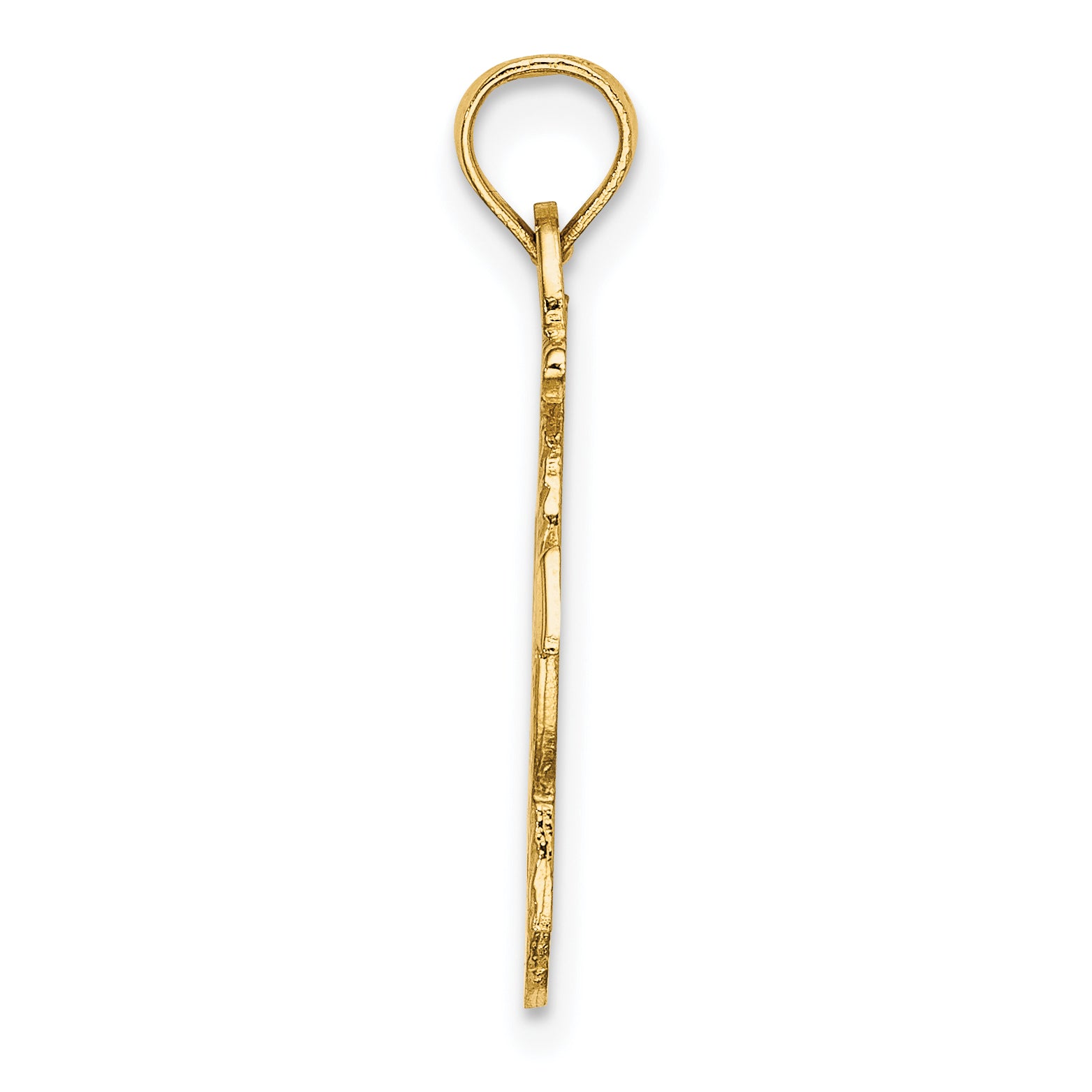 14K Polished Anchor and Rope Charm Secondary image