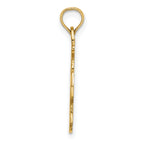 14K Polished Anchor and Rope Charm